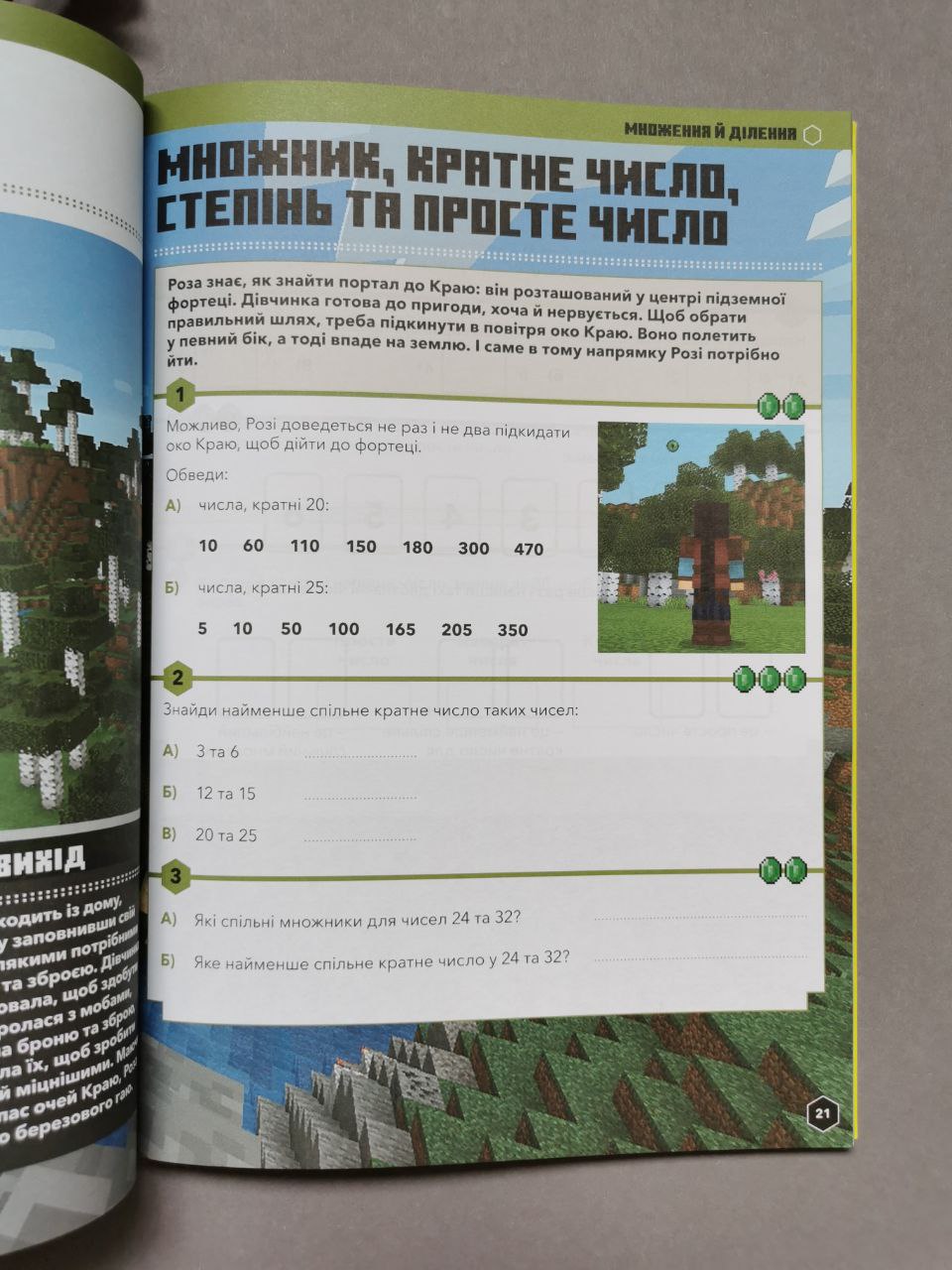 MINECRAFT Математика. Офіційний посібник. 10-11 років